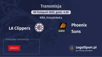 LA Clippers - Phoenix Suns gdzie oglądać? (09.11)