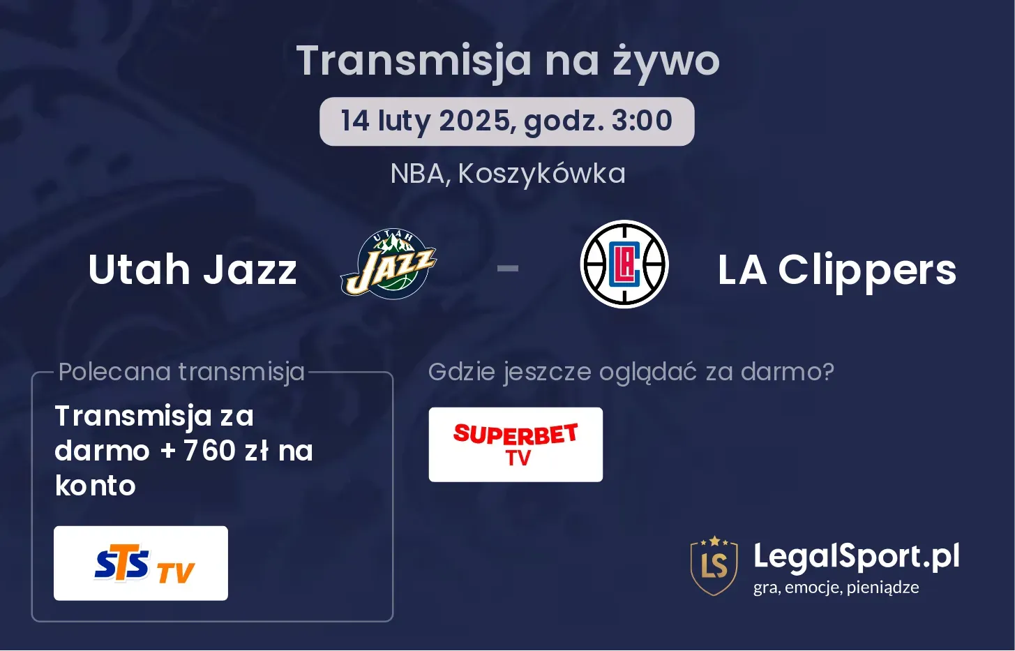 Utah Jazz - LA Clippers gdzie oglądać?