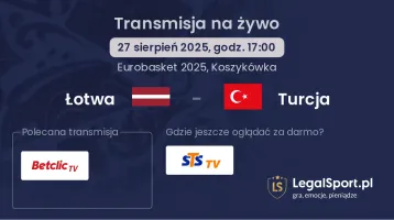 Łotwa - Turcja gdzie oglądać?