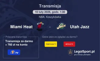 Miami Heat - Utah Jazz gdzie oglądać? (10.02)