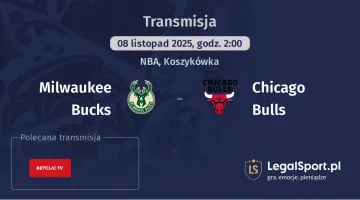Milwaukee Bucks - Chicago Bulls gdzie oglądać? (08.11)