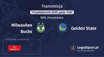Milwaukee Bucks - Golden State gdzie oglądać?