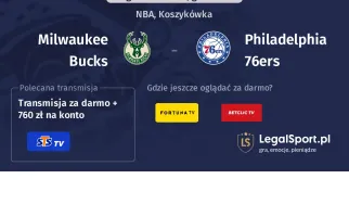 Milwaukee Bucks - Philadelphia 76ers gdzie oglądać? (06.12)