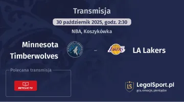 Minnesota Timberwolves - LA Lakers gdzie oglądać?