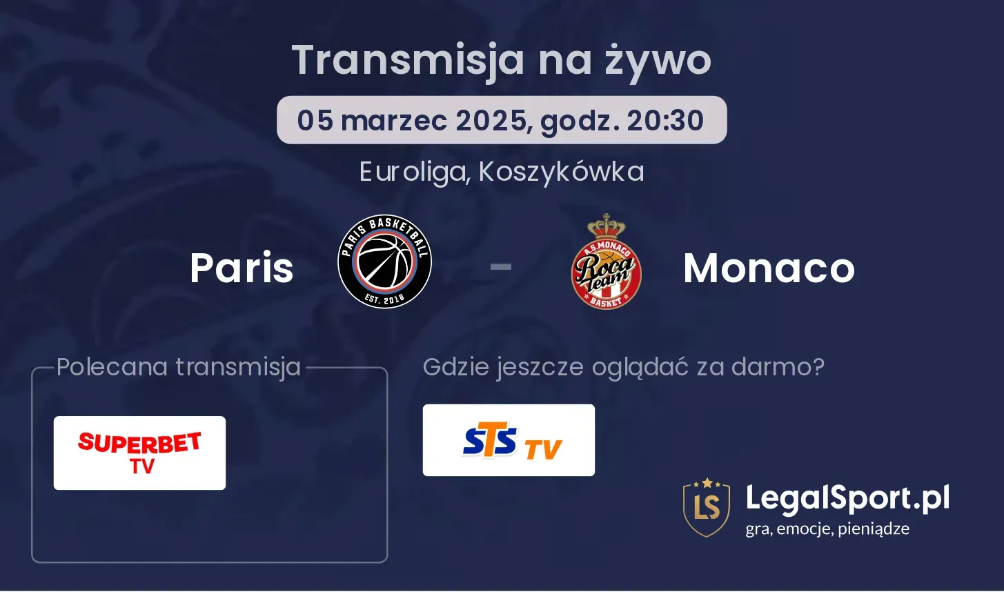 Paris - Monaco gdzie oglądać?