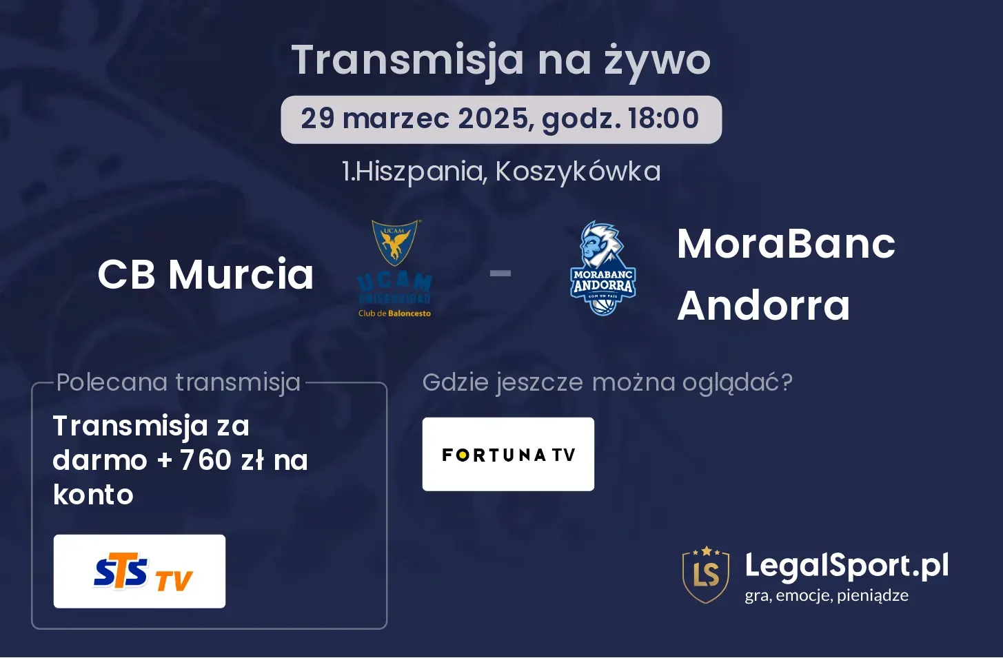 CB Murcia - MoraBanc Andorra gdzie oglądać?