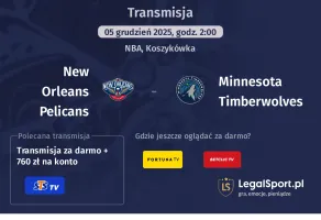 New Orleans Pelicans - Minnesota Timberwolves gdzie oglądać? (05.12)