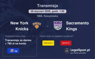 New York Knicks - Sacramento Kings gdzie oglądać? (28.01)