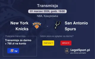 New York Knicks - San Antonio Spurs gdzie oglądać? (01.03)
