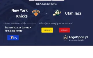 New York Knicks - Utah Jazz gdzie oglądać? (06.12)