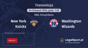 New York Knicks - Washington Wizards gdzie oglądać? (04.11)
