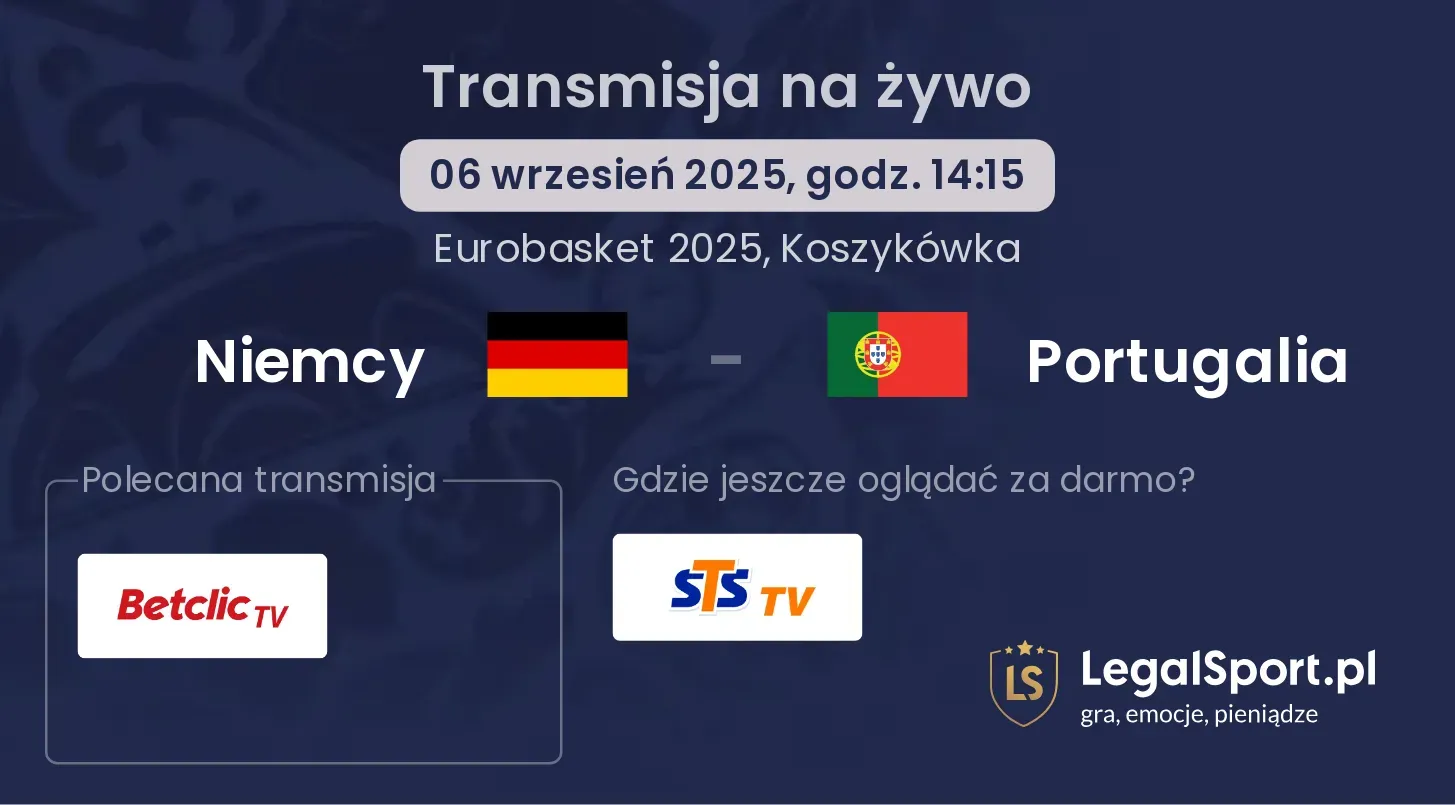 Niemcy - Portugalia gdzie oglądać?