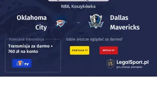 Oklahoma City - Dallas Mavericks gdzie oglądać? (06.12)