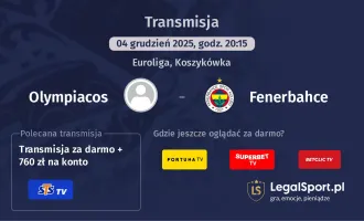 Olympiacos - Fenerbahce gdzie oglądać? (04.12)