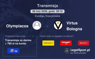 Olympiacos - Virtus Bologna gdzie oglądać? (06.02)