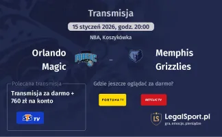Orlando Magic - Memphis Grizzlies gdzie oglądać? (15.01)