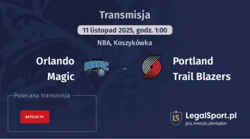 Orlando Magic - Portland Trail Blazers gdzie oglądać? (11.11)