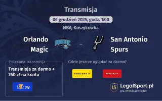 Orlando Magic - San Antonio Spurs gdzie oglądać? (04.12)