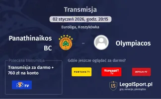 Panathinaikos BC - Olympiacos gdzie oglądać? (02.01)