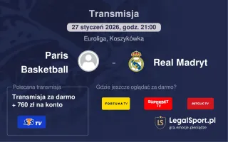 Paris Basketball - Real Madryt gdzie oglądać? (27.01)
