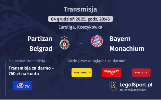 Partizan Belgrad - Bayern Monachium gdzie oglądać? (04.12)