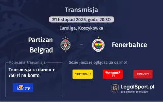 Partizan Belgrad - Fenerbahce gdzie oglądać? (21.11)