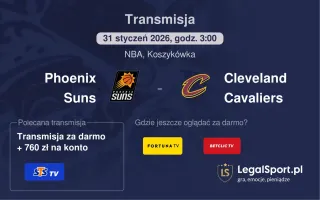 Phoenix Suns - Cleveland Cavaliers gdzie oglądać? (31.01)