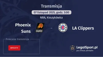 Phoenix Suns - LA Clippers gdzie oglądać? (07.11)