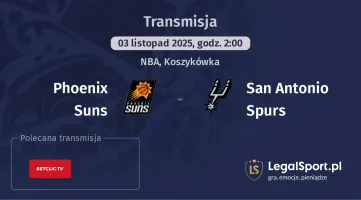 Phoenix Suns - San Antonio Spurs gdzie oglądać?