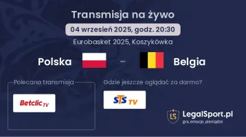 Polska - Belgia gdzie oglądać?