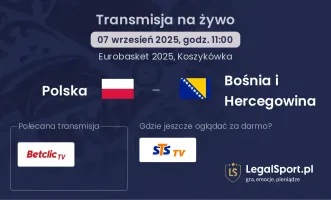 Polska - Bośnia i Hercegowina gdzie oglądać?
