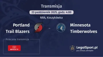 Portland Trail Blazers - Minnesota Timberwolves gdzie oglądać?