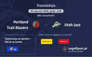Portland Trail Blazers - Utah Jazz gdzie oglądać? (06.01)