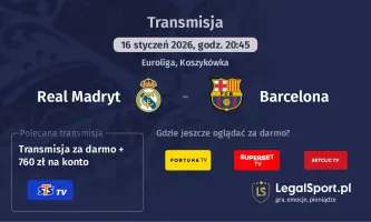 Real Madryt - Barcelona gdzie oglądać? (16.01)