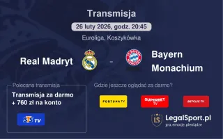 Real Madryt - Bayern Monachium gdzie oglądać? (26.02)