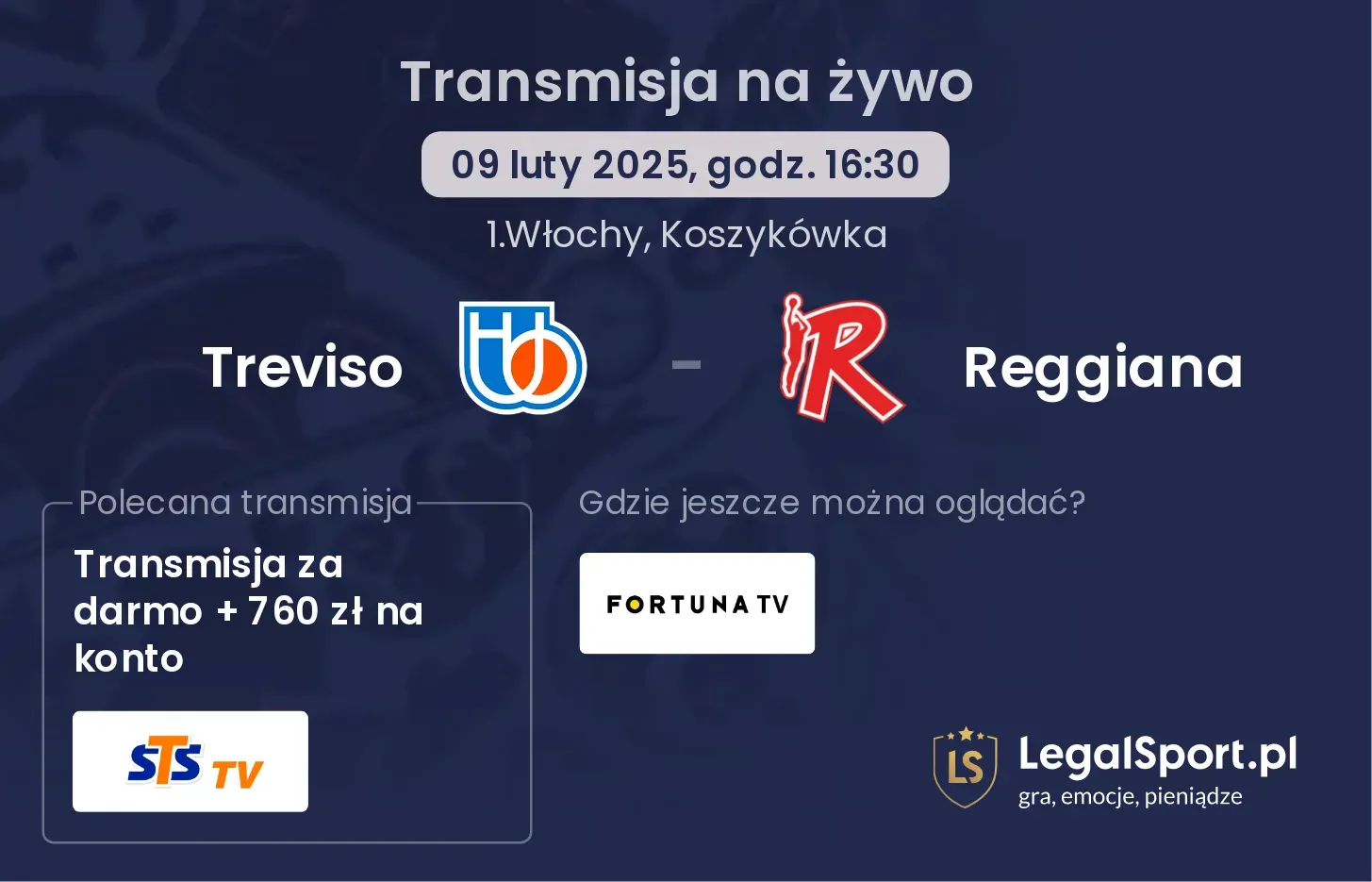 Treviso - Reggiana gdzie oglądać transmisję?