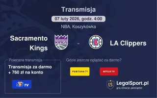 Sacramento Kings - LA Clippers gdzie oglądać? (07.02)