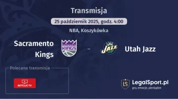 Sacramento Kings - Utah Jazz gdzie oglądać?