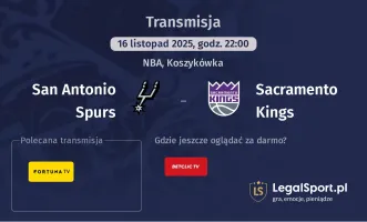 San Antonio Spurs - Sacramento Kings gdzie oglądać? (16.11)