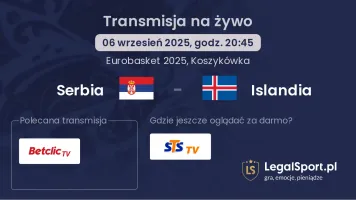 Serbia - Islandia gdzie oglądać?