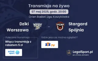 Dziki Warszawa - Stargard Spójnia gdzie oglądać?