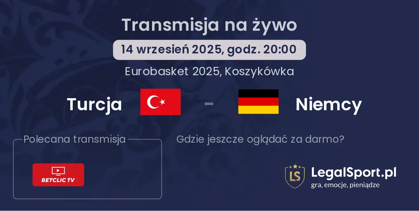 Turcja - Niemcy transmisja na żywo
