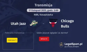 Utah Jazz - Chicago Bulls gdzie oglądać? (17.11)