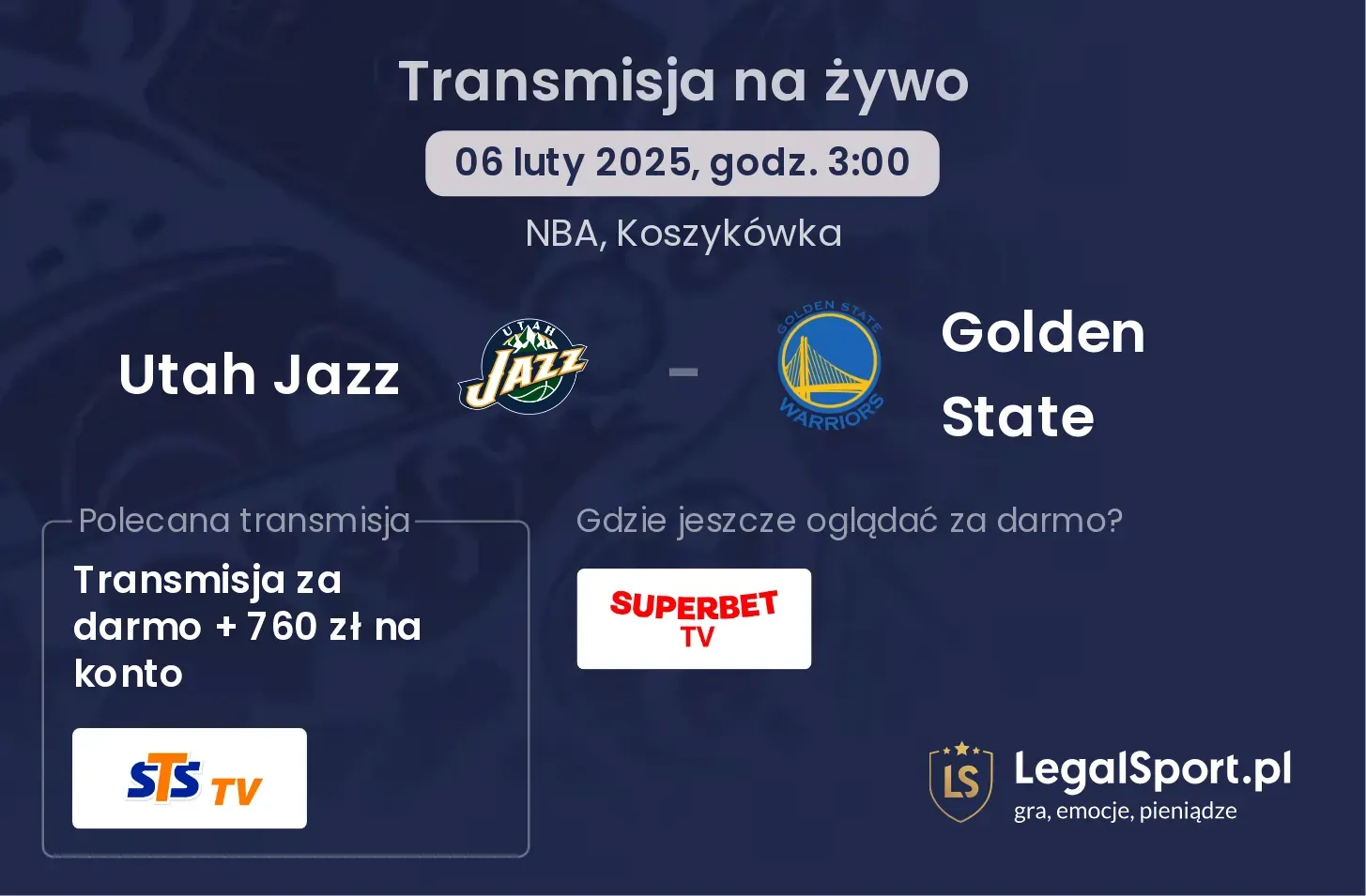 Utah Jazz - Golden State gdzie oglądać?