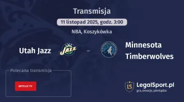Utah Jazz - Minnesota Timberwolves gdzie oglądać? (11.11)