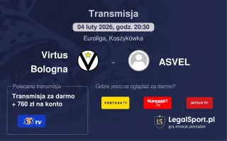 Virtus Bologna - ASVEL gdzie oglądać? (04.02)