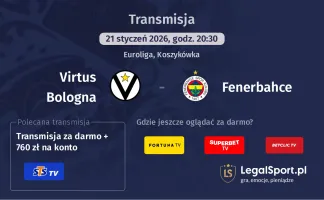 Virtus Bologna - Fenerbahce gdzie oglądać? (21.01)