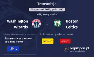 Washington Wizards - Boston Celtics gdzie oglądać? (05.12)