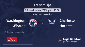 Washington Wizards - Charlotte Hornets gdzie oglądać?