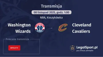 Washington Wizards - Cleveland Cavaliers gdzie oglądać? (08.11)